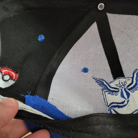 Pokémon Go Team Mystic Embroidered Snapback Cap - Picture 4 of 4